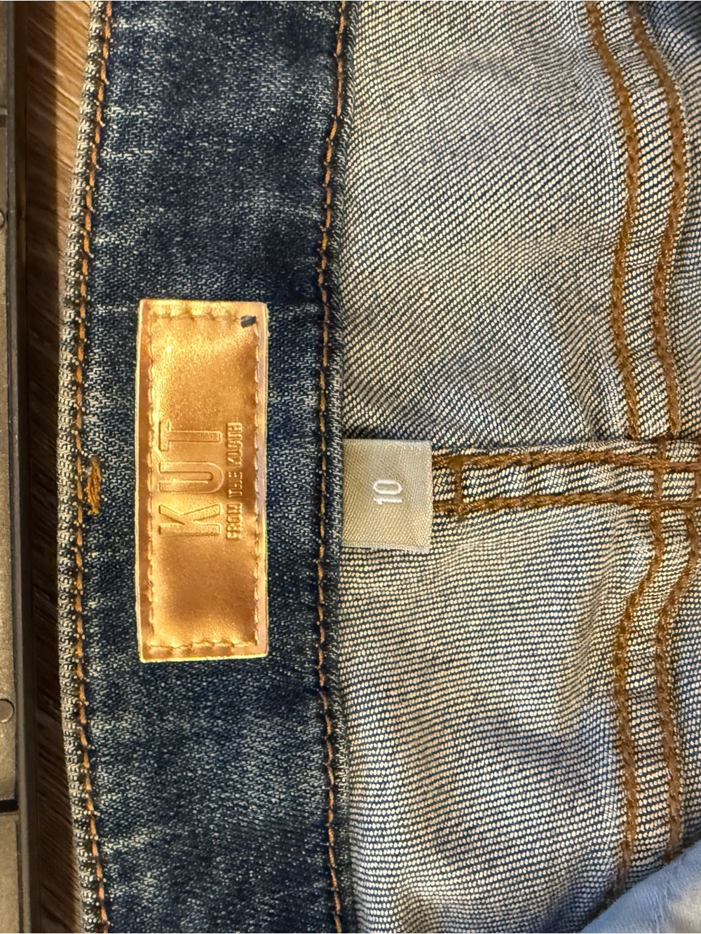 Kut from the Kloth Wide-Leg Jeans in Medium Blue Wash - Picture 6 of 8